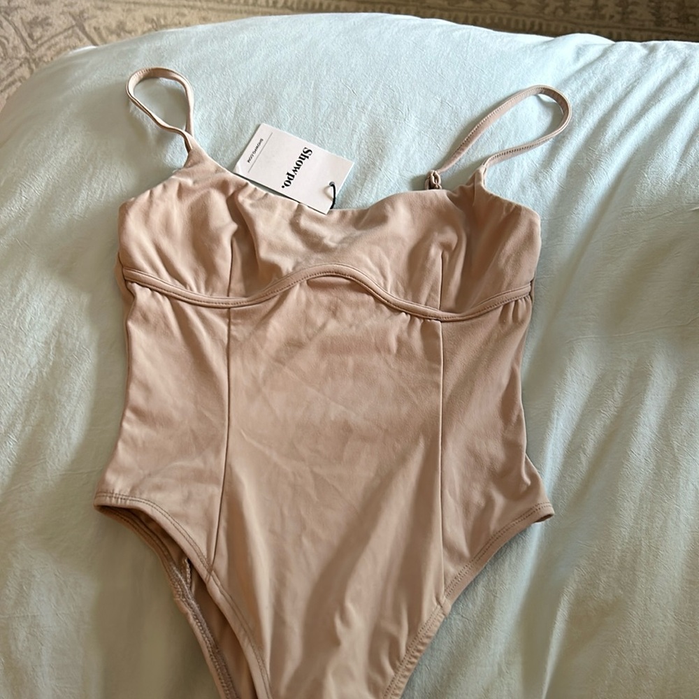 Showpo light brown/tan bodysuit